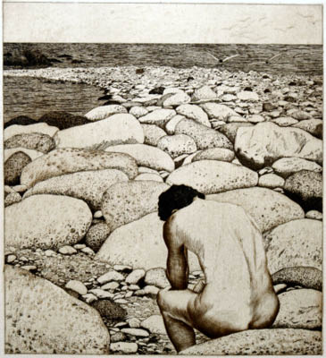 Richard M&uuml;ller (1874-1954),Ein stimmungsvolles Blatt voller sensueller
Bez&uuml;glichkeiten,idyllic work full of sensual feelings